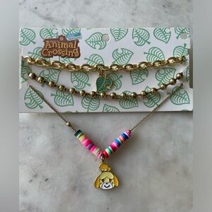 NWT- Nintendo Animal Crossing set of Choker Necklaces from Hot Topic. Never worn